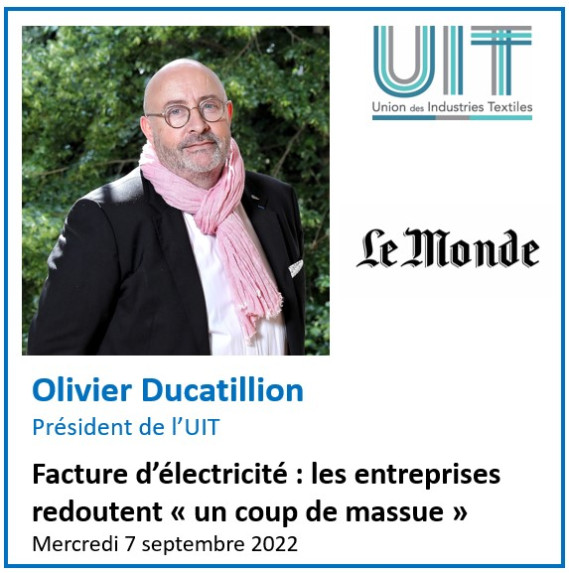 Interview d'Olivier Ducatillion dans Le Monde 07/09/22