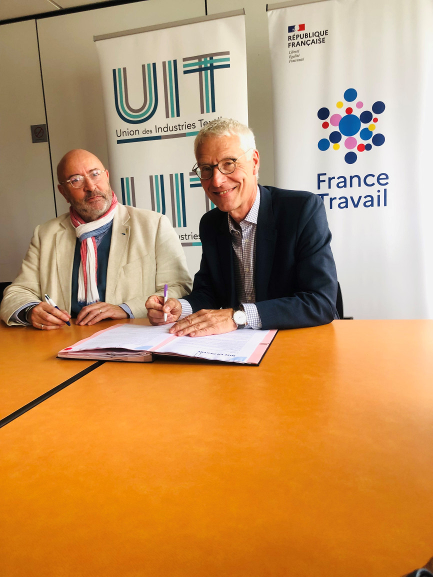 L'Union des Industries textiles et France Travail :  une collaboration inédite pour faciliter l’insertion professionnelle et promouvoir l’emploi dans l’industrie textile